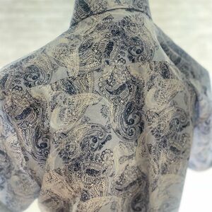 7 Diamonds Blue and Cream Paisley Shirt